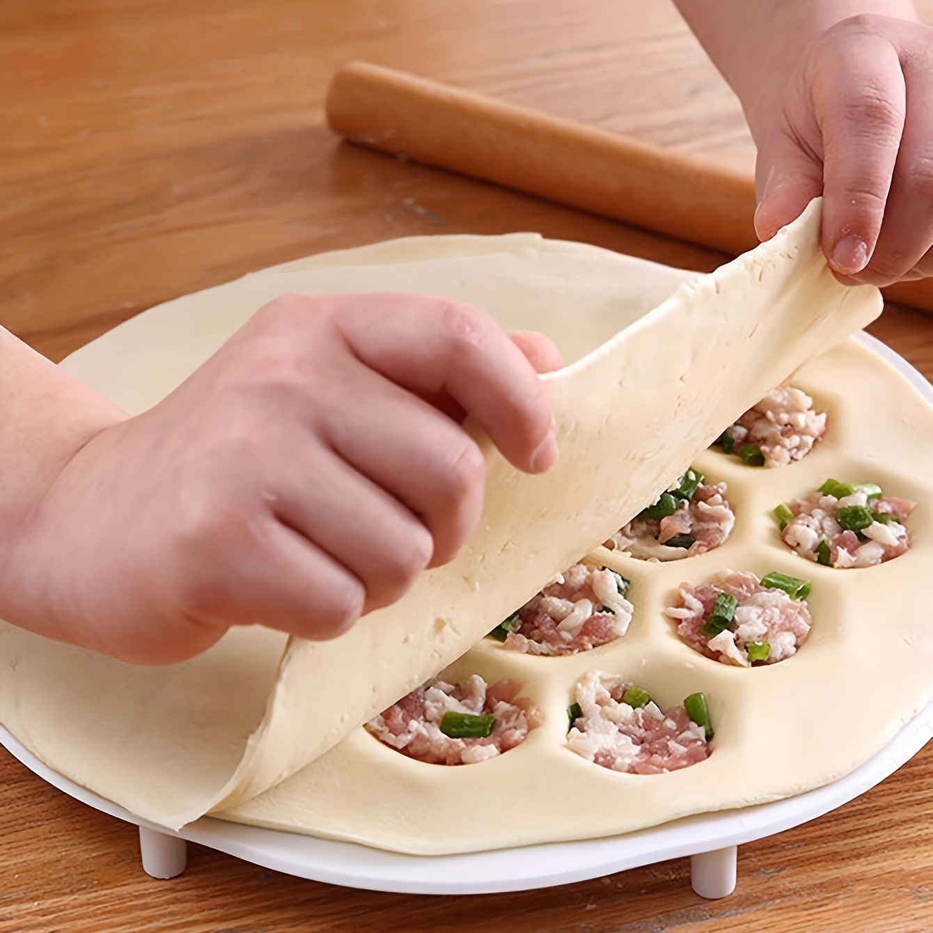 Baking Kitchen Set - 1pc- Simple Chinese Dumplings Mould, Kitchen