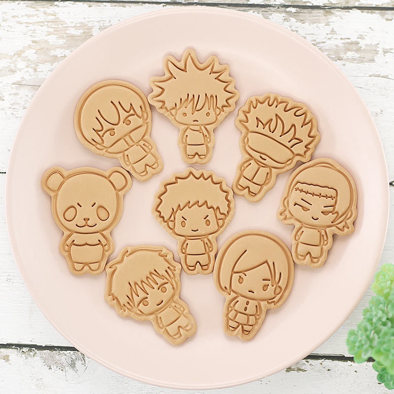 8pcs Jujutsu Kaisen Cake Cooki - Kitchen Kids Baking Set ulasan dan harga