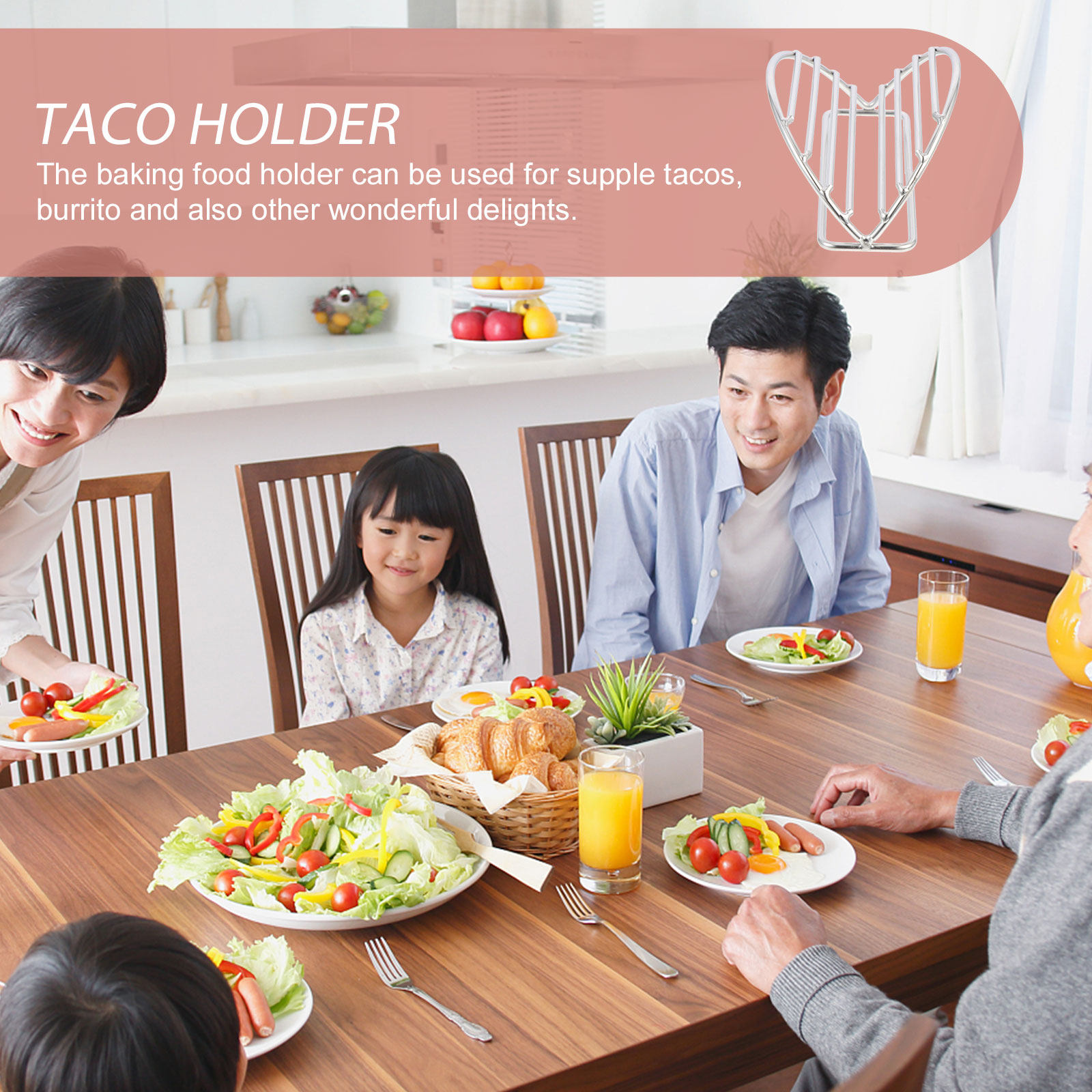 Taco Rack Stand Stainless Stee - Kitchen Baking Rack ulasan dan harga