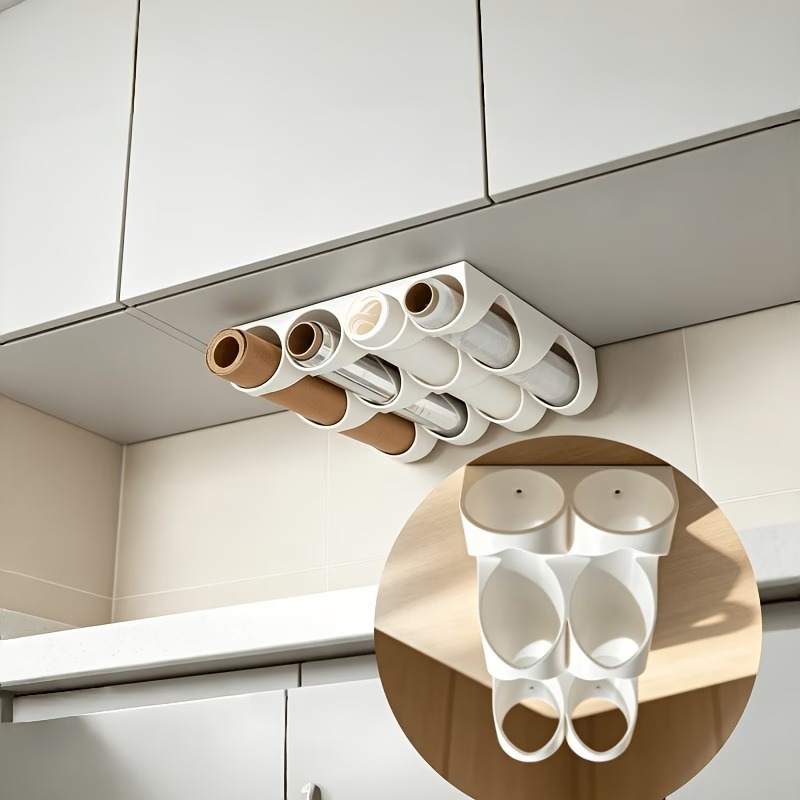 Hanging plastic wrap storage r - Kitchen Baking Rack ulasan dan harga
