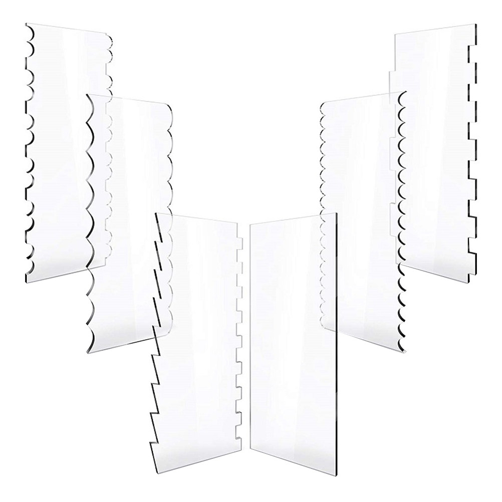 6Pcs Simple Design Acrylic Cak - Baking Kitchen Set ulasan dan harga