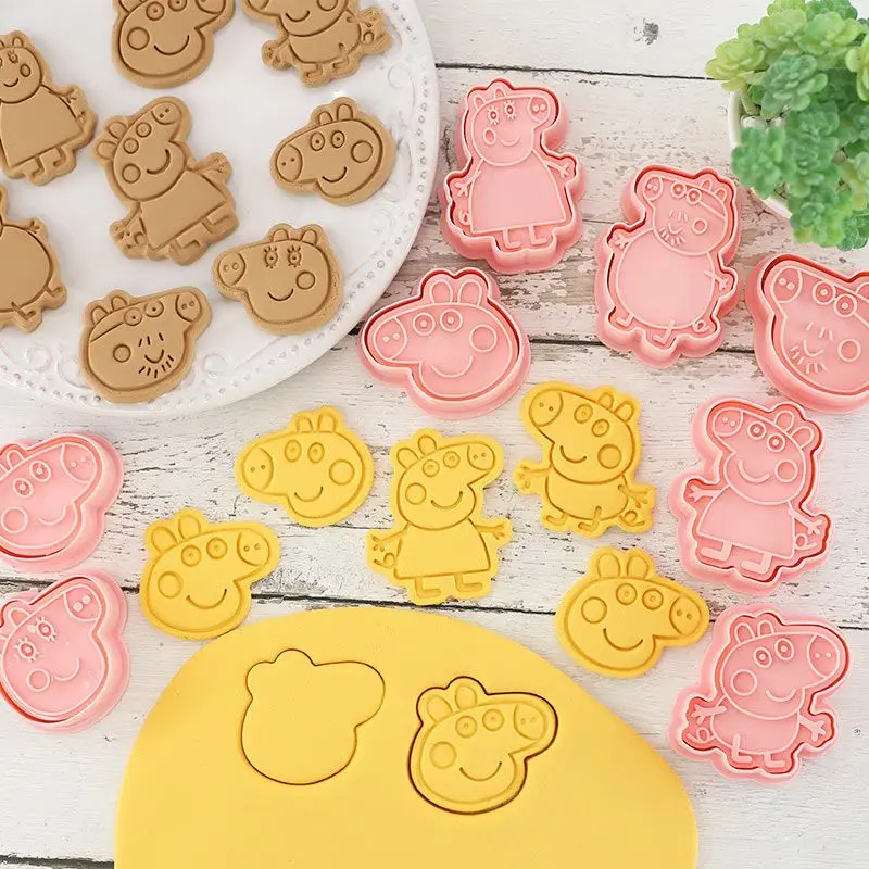 8Pcs Peppa Pig Cookie Cutter S - Baking Kitchen Set ulasan dan harga